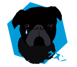 Black Pug DOM [RG] sticker #1105052