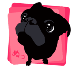 Black Pug DOM [RG] sticker #1105053