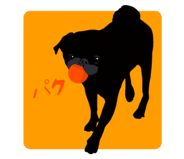 Black Pug DOM [RG] sticker #1105057