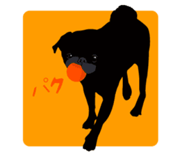 Black Pug DOM [RG] sticker #1105057