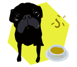 Black Pug DOM [RG] sticker #1105060
