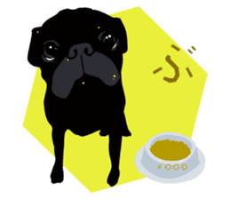 Black Pug DOM [RG] sticker #1105060