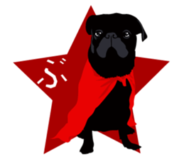 Black Pug DOM [RG] sticker #1105061