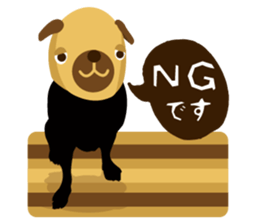 Black Pug DOM [RG] sticker #1105065