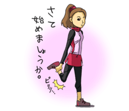 The occurrence during running sticker #1105427