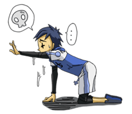The occurrence during running sticker #1105435