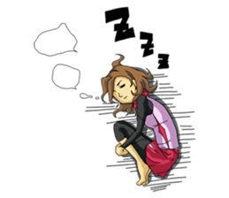 The occurrence during running sticker #1105442