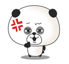 A surrealism panda sticker #1105668