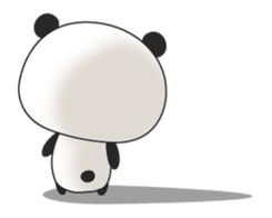 A surrealism panda sticker #1105674