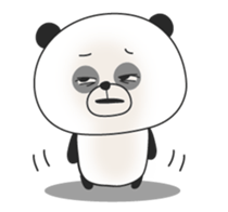 A surrealism panda sticker #1105677