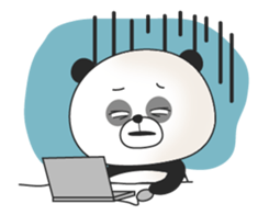 A surrealism panda sticker #1105679