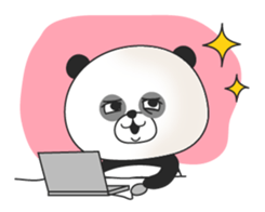 A surrealism panda sticker #1105680