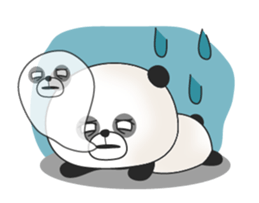 A surrealism panda sticker #1105681