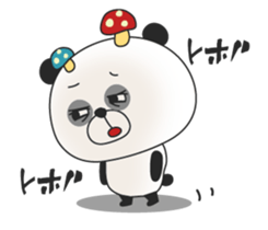 A surrealism panda sticker #1105683