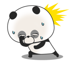 A surrealism panda sticker #1105700