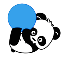 pretty panda sticker #1105931