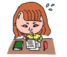 Preppy girl sticker #1106507