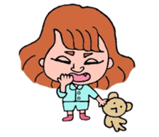 Preppy girl sticker #1106508