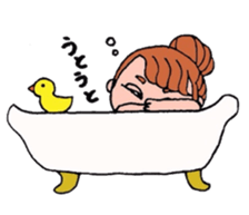 Preppy girl sticker #1106510