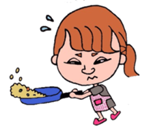 Preppy girl sticker #1106514