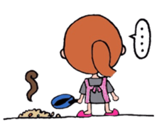 Preppy girl sticker #1106515