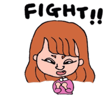 Preppy girl sticker #1106516