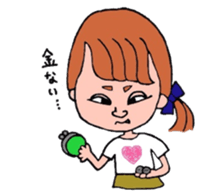 Preppy girl sticker #1106521