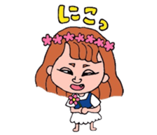 Preppy girl sticker #1106523