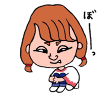 Preppy girl sticker #1106524
