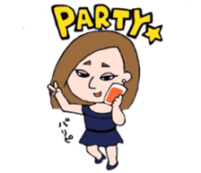 Preppy girl sticker #1106539