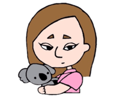 Preppy girl sticker #1106545