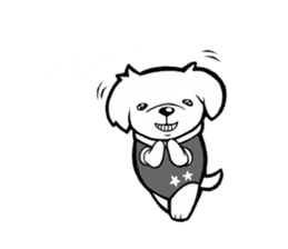 A delinquent Pekingese sticker #1106573