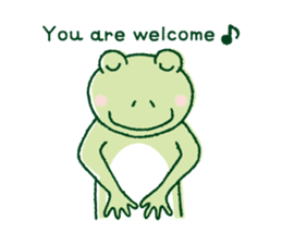 The lovely sticker of a frog sticker #1107868