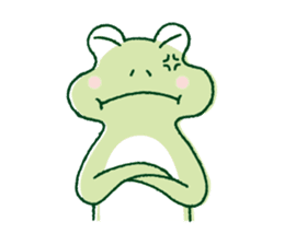 The lovely sticker of a frog sticker #1107872