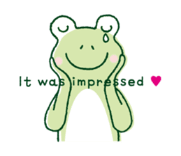 The lovely sticker of a frog sticker #1107884