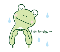 The lovely sticker of a frog sticker #1107887
