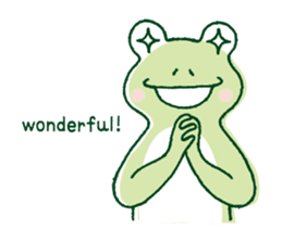 The lovely sticker of a frog sticker #1107889