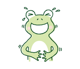 The lovely sticker of a frog sticker #1107893