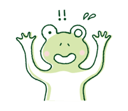 The lovely sticker of a frog sticker #1107901