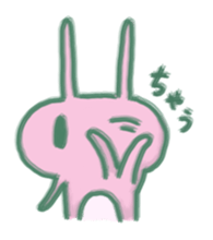 cozy rabbit and caterpillar sticker #1108467