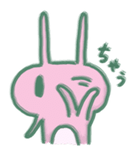 cozy rabbit and caterpillar sticker #1108467