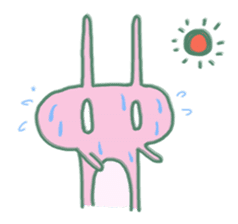 cozy rabbit and caterpillar sticker #1108470