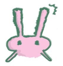 cozy rabbit and caterpillar sticker #1108471