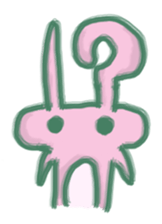 cozy rabbit and caterpillar sticker #1108472