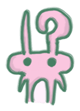 cozy rabbit and caterpillar sticker #1108472