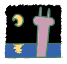 cozy rabbit and caterpillar sticker #1108474