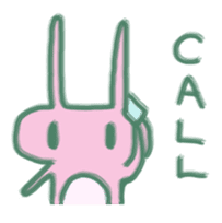 cozy rabbit and caterpillar sticker #1108475