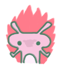 cozy rabbit and caterpillar sticker #1108481