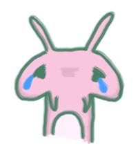 cozy rabbit and caterpillar sticker #1108491