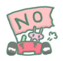 cozy rabbit and caterpillar sticker #1108492